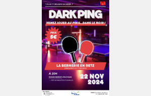 DARK PING 22 NOVEMBRE , venez jouer au ping dans le noir